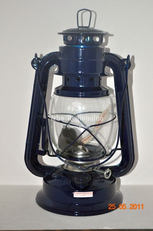 Lampa naftowa granatowa